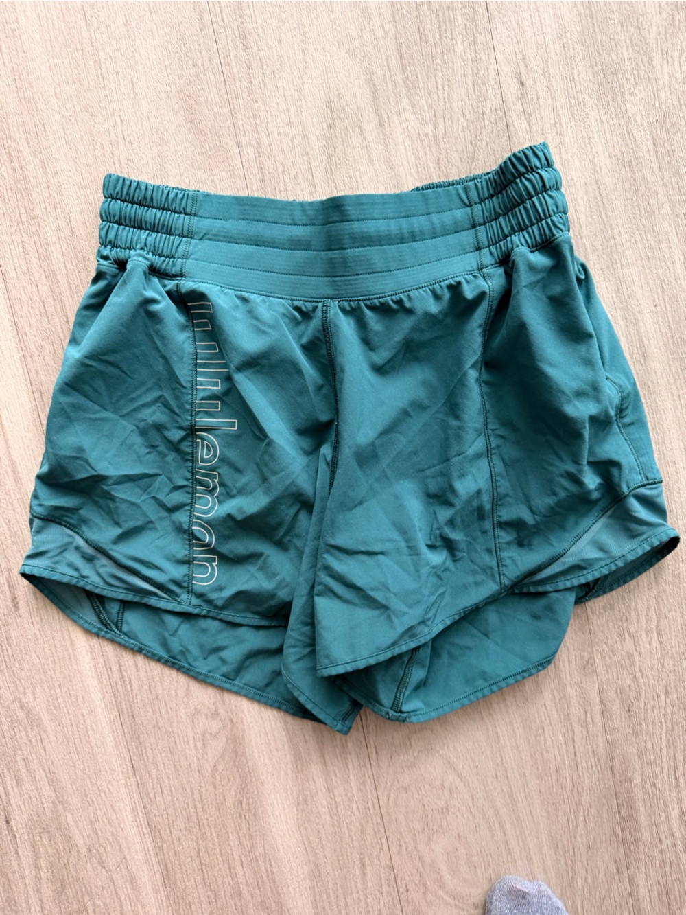 lululemon athletica Teal Athletic Running Shorts